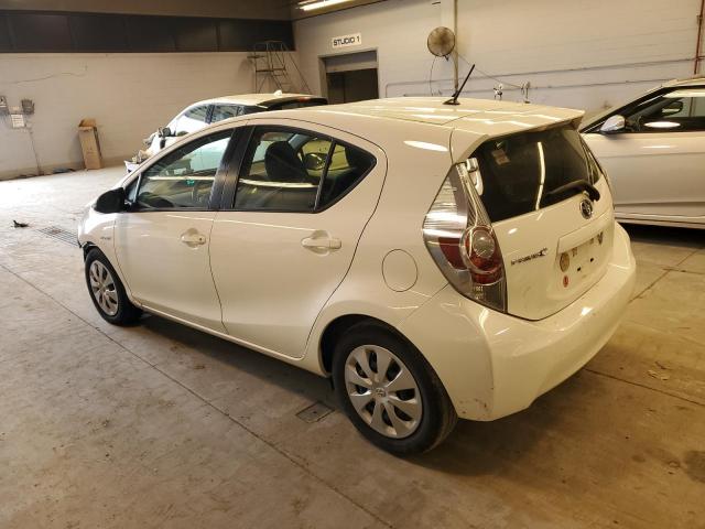 JTDKDTB39D1554899 - 2013 TOYOTA PRIUS C WHITE photo 2