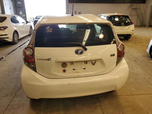 JTDKDTB39D1554899 - 2013 TOYOTA PRIUS C WHITE photo 6