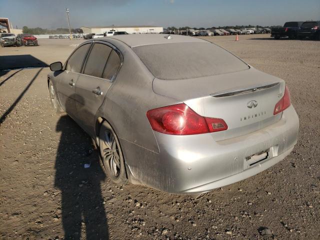 JN1CV6APXDM716399 - 2013 INFINITI G37 BASE SILVER photo 3