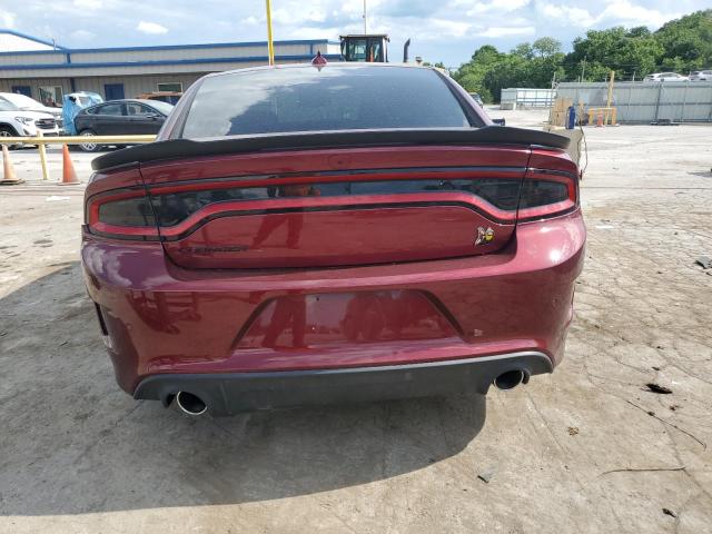 2C3CDXGJ0KH507878 - 2019 DODGE CHARGER SCAT PACK MAROON photo 6