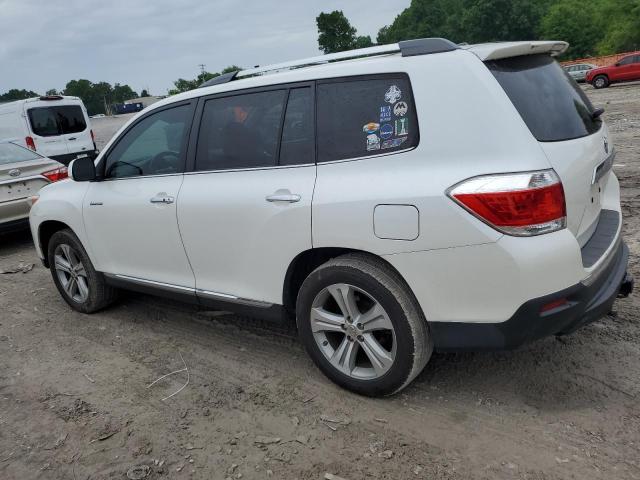 5TDYK3EH6CS071444 - 2012 TOYOTA HIGHLANDER LIMITED WHITE photo 2