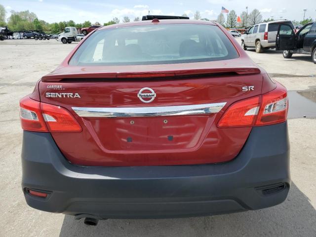 3N1AB7AP1KY222965 - 2019 NISSAN SENTRA S RED photo 6