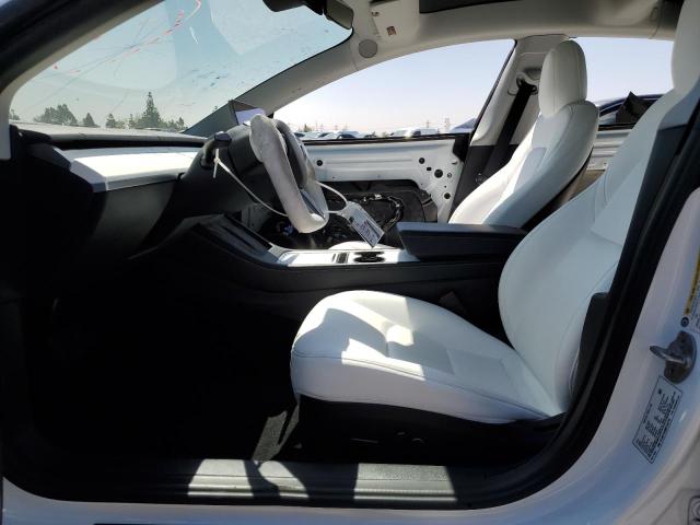 5YJ3E1EA0NF134778 - 2022 TESLA MODEL 3 WHITE photo 7