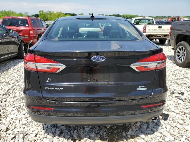 3FA6P0HD0LR142405 - 2020 FORD FUSION SE BLACK photo 6