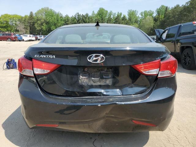 5NPDH4AE1DH208067 - 2013 HYUNDAI ELANTRA GLS BLACK photo 6