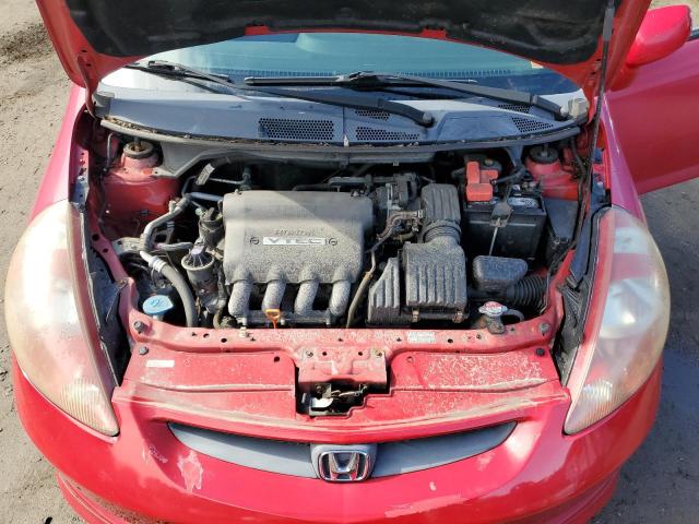 JHMGD38677S007229 - 2007 HONDA FIT S 红色 照片 11