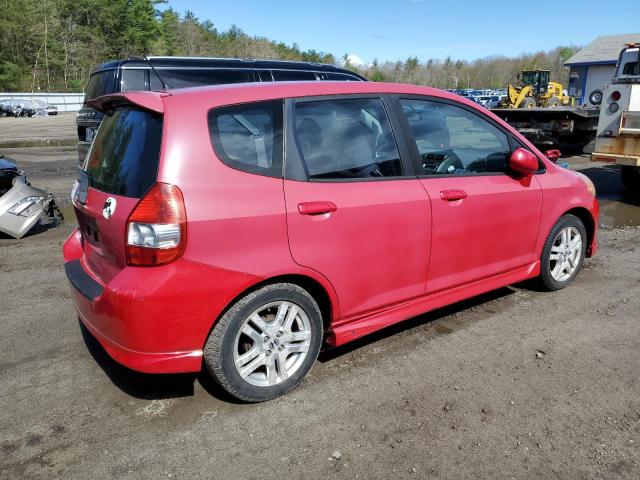 JHMGD38677S007229 - 2007 HONDA FIT S 红色 照片 3