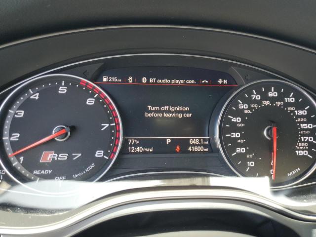 WUAWAAFC3HN903324 - 2017 AUDI RS7 PRESTIGE WHITE photo 9