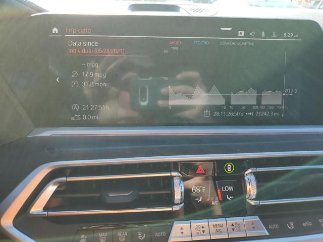 5UXCX6C02M9H21155 - 2021 BMW X7 M50I WHITE photo 9