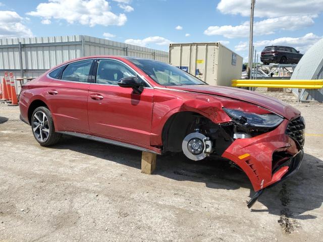 KMHL44J21PA306116 - 2023 HYUNDAI SONATA SEL PLUS RED photo 4