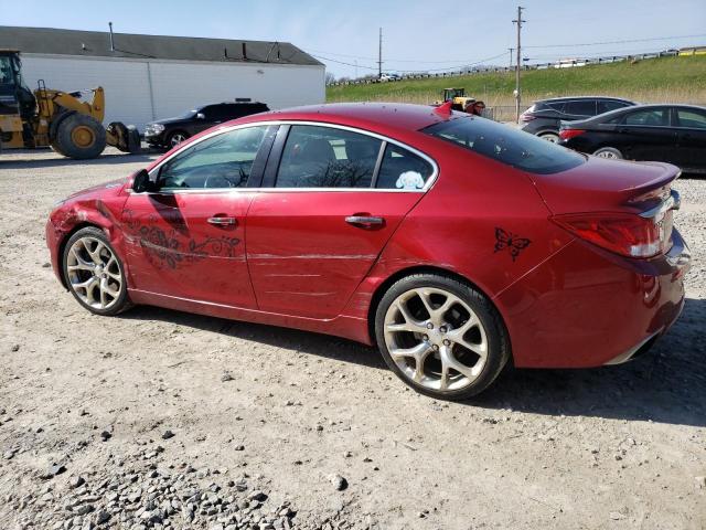 2G4GV5GV0C9201207 - 2012 BUICK REGAL GS RED photo 2