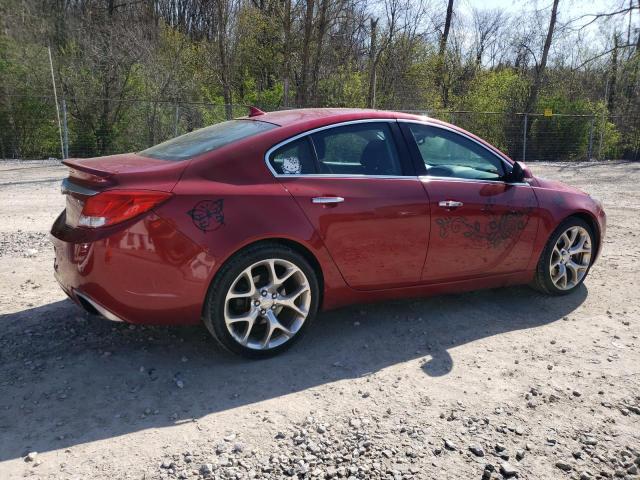 2G4GV5GV0C9201207 - 2012 BUICK REGAL GS RED photo 3