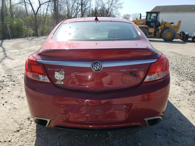 2G4GV5GV0C9201207 - 2012 BUICK REGAL GS RED photo 6