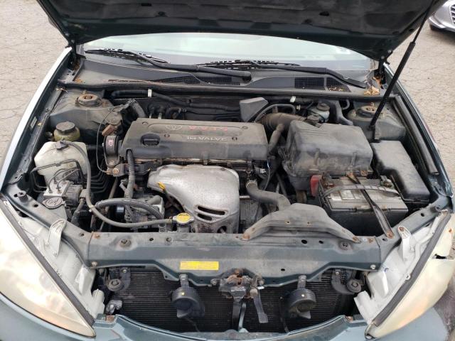 4T1BE32K12U615030 - 2002 TOYOTA CAMRY LE GREEN photo 11