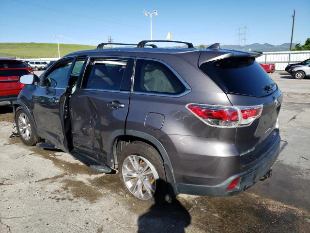 5TDJKRFH6FS119550 - 2015 TOYOTA HIGHLANDER XLE Boz foto 2
