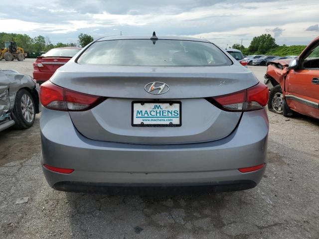 5NPDH4AEXGH686346 - 2016 HYUNDAI ELANTRA SE GRAY photo 6