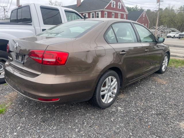 3VW2K7AJ7FM202825 - 2015 VOLKSWAGEN JETTA BASE BROWN photo 4