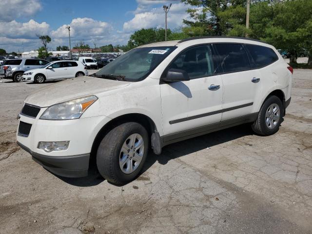 1GNKRFED6CJ366886 - 2012 CHEVROLET TRAVERSE LS WHITE photo 1