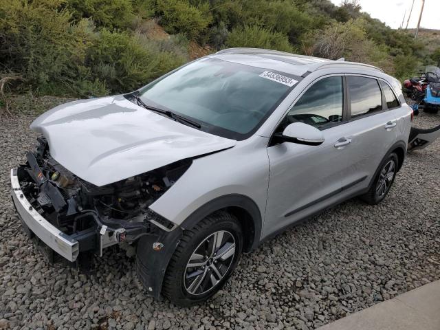 KNDCE3LC4L5371448 - 2020 KIA NIRO EX PREMIUM SILVER photo 1