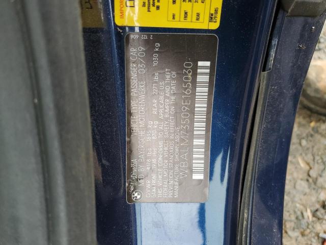 WBALM73509E165030 - 2009 BMW Z4 SDRIVE35I BLUE photo 13