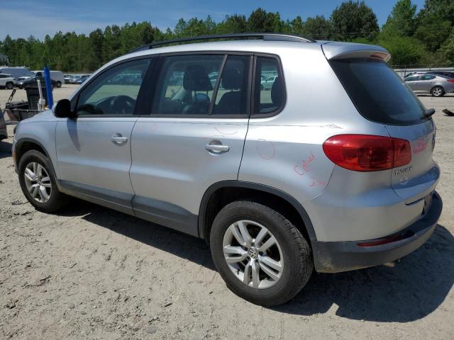 WVGAV7AXXGW544566 - 2016 VOLKSWAGEN TIGUAN S SILVER photo 2
