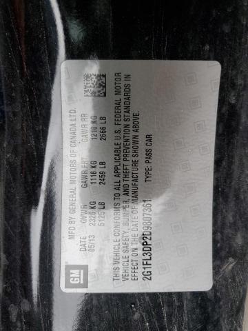 2G1FL3DP2D9807361 - 2013 CHEVROLET CAMARO ZL1 შავი ფოტო 12