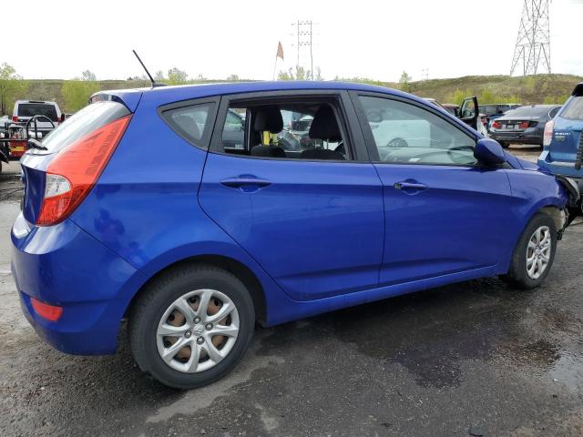 KMHCT5AE0DU102582 - 2013 HYUNDAI ACCENT GLS BLUE photo 3