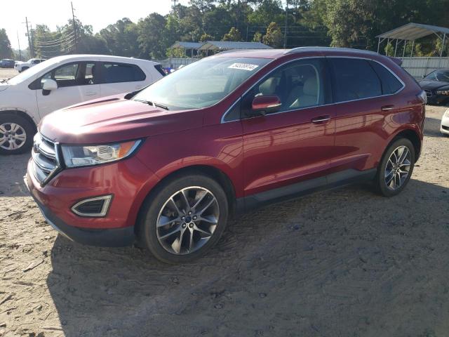 2FMPK3K93GBC09274 - 2016 FORD EDGE TITANIUM MAROON photo 1