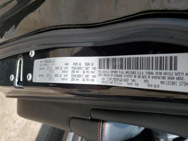 1C4PJMBS9FW614097 - 2015 JEEP CHEROKEE TRAILHAWK BLACK photo 14