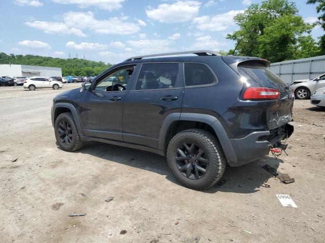 1C4PJMBS9FW614097 - 2015 JEEP CHEROKEE TRAILHAWK BLACK photo 2