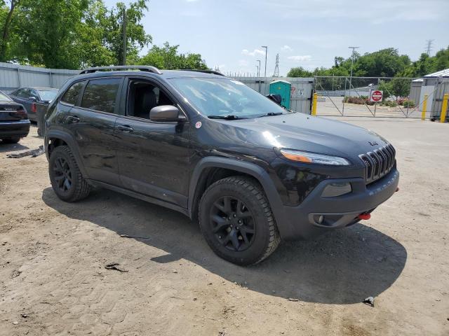 1C4PJMBS9FW614097 - 2015 JEEP CHEROKEE TRAILHAWK BLACK photo 4