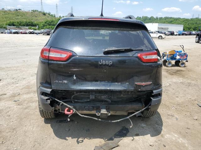 1C4PJMBS9FW614097 - 2015 JEEP CHEROKEE TRAILHAWK BLACK photo 6