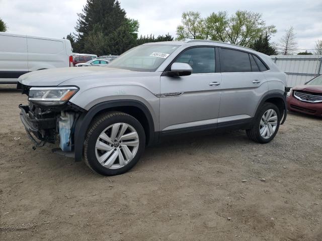 1V2KE2CA5MC205519 - 2021 VOLKSWAGEN ATLAS CROS SE SILVER photo 1