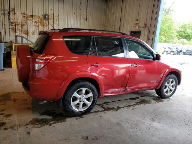 2T3DK4DV6BW060176 - 2011 TOYOTA RAV4 LIMITED RED photo 3