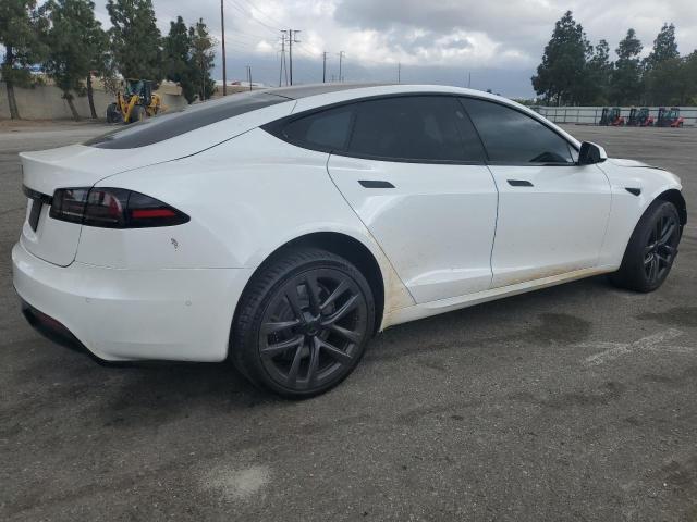 5YJSA1E53NF492855 - 2022 TESLA MODEL S WHITE photo 3