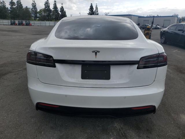 5YJSA1E53NF492855 - 2022 TESLA MODEL S WHITE photo 6