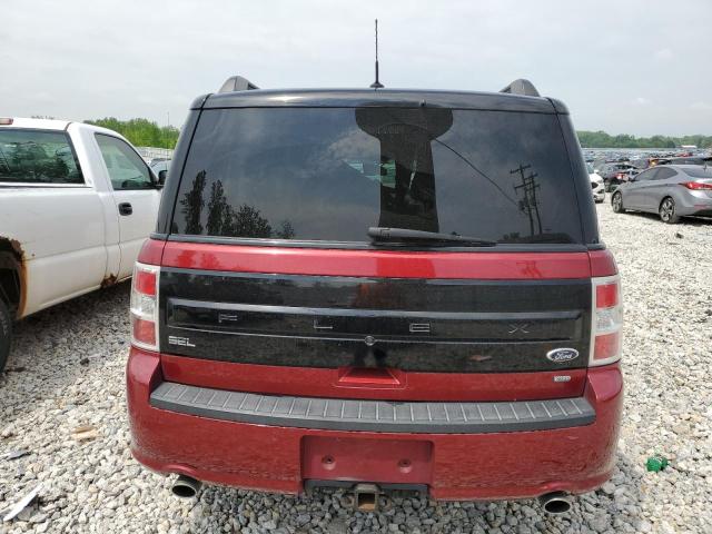 2FMHK6C85GBA01831 - 2016 FORD FLEX SEL RED photo 6