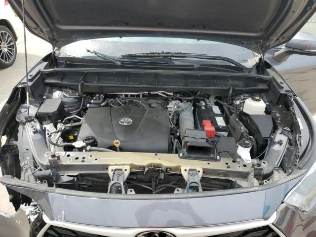 5TDGZRAH0LS005911 - 2020 TOYOTA HIGHLANDER XLE GRAY photo 12