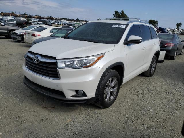 5TDKKRFH4FS065332 - 2015 TOYOTA HIGHLANDER XLE Krem foto 1