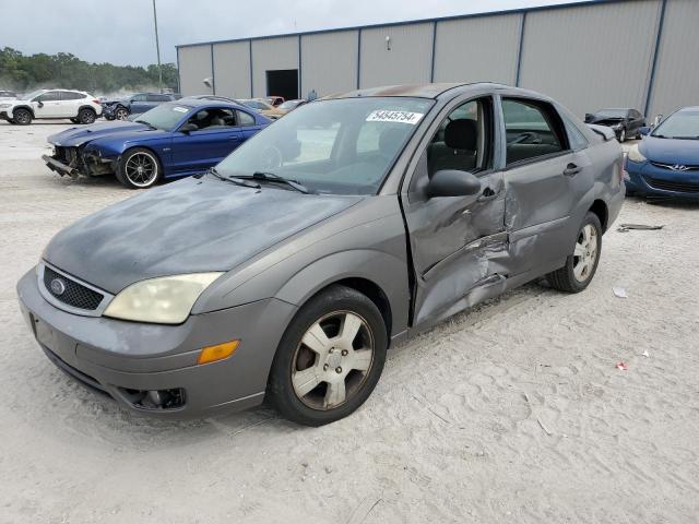 1FAHP34N87W331931 - 2007 FORD FOCUS ZX4 GRAY photo 1