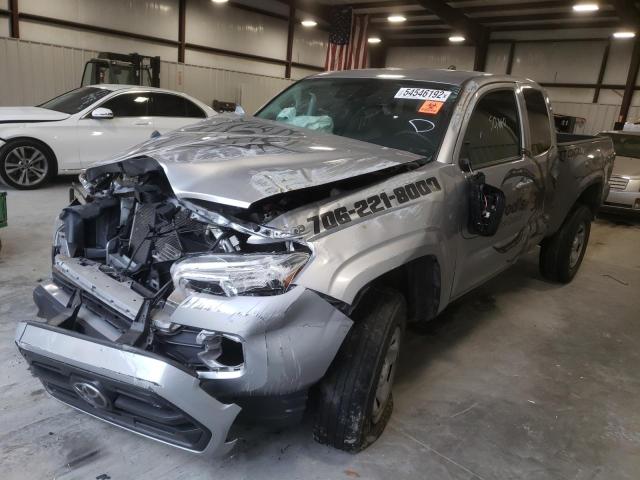 5TFRZ5CN0KX082663 - 2019 TOYOTA TACOMA ACCESS CAB SILVER photo 2