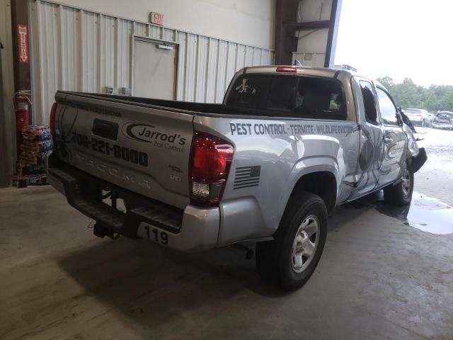 5TFRZ5CN0KX082663 - 2019 TOYOTA TACOMA ACCESS CAB ვერცხლისფერი ფოტო 4