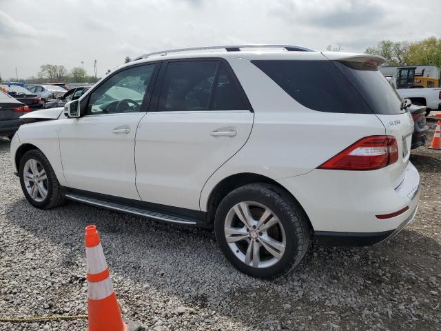 4JGDA5HB2EA373152 - 2014 MERCEDES-BENZ ML 350 4MATIC WHITE photo 2