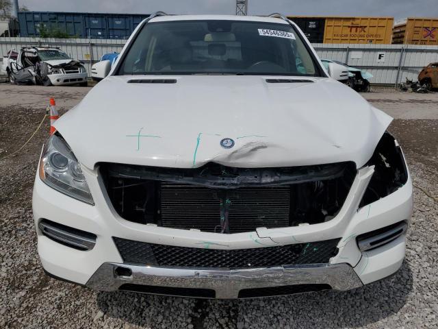 4JGDA5HB2EA373152 - 2014 MERCEDES-BENZ ML 350 4MATIC WHITE photo 5