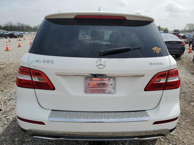 4JGDA5HB2EA373152 - 2014 MERCEDES-BENZ ML 350 4MATIC WHITE photo 6
