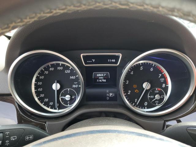 4JGDA5HB2EA373152 - 2014 MERCEDES-BENZ ML 350 4MATIC WHITE photo 9