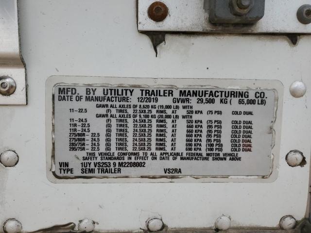 1UYVS2539M2208002 - 2021 UTILITY VS2RA Սպիտակ լուսանկար 10
