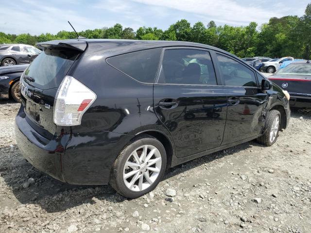 JTDZN3EU0C3134144 - 2012 TOYOTA PRIUS V BLACK photo 3