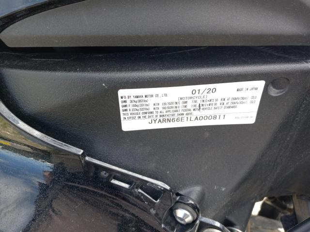 JYARN66E1LA000811 - 2020 YAMAHA YZFR1 BLACK photo 10