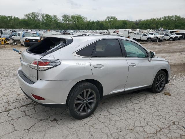 2T2BK1BA9DC167852 - 2013 LEXUS RX 350 BASE SILVER photo 3